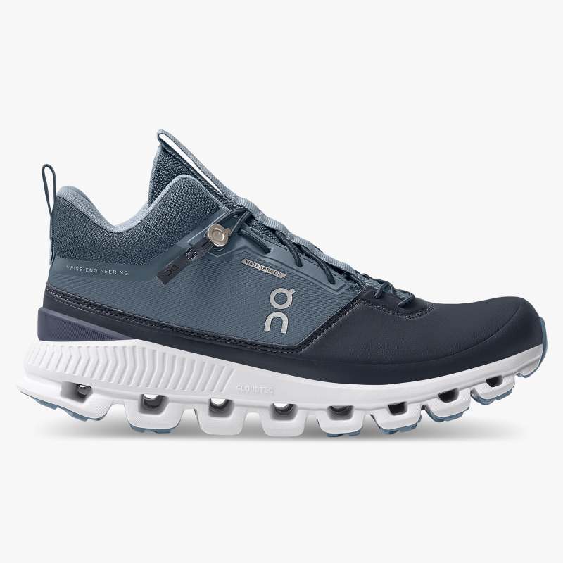 On Running Cloud Shoes Women's Cloud Hi Waterproof-Dust | Navy