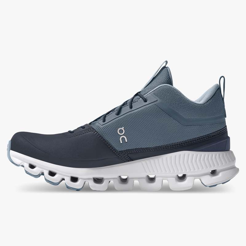 On Running Cloud Shoes Women's Cloud Hi Waterproof-Dust | Navy