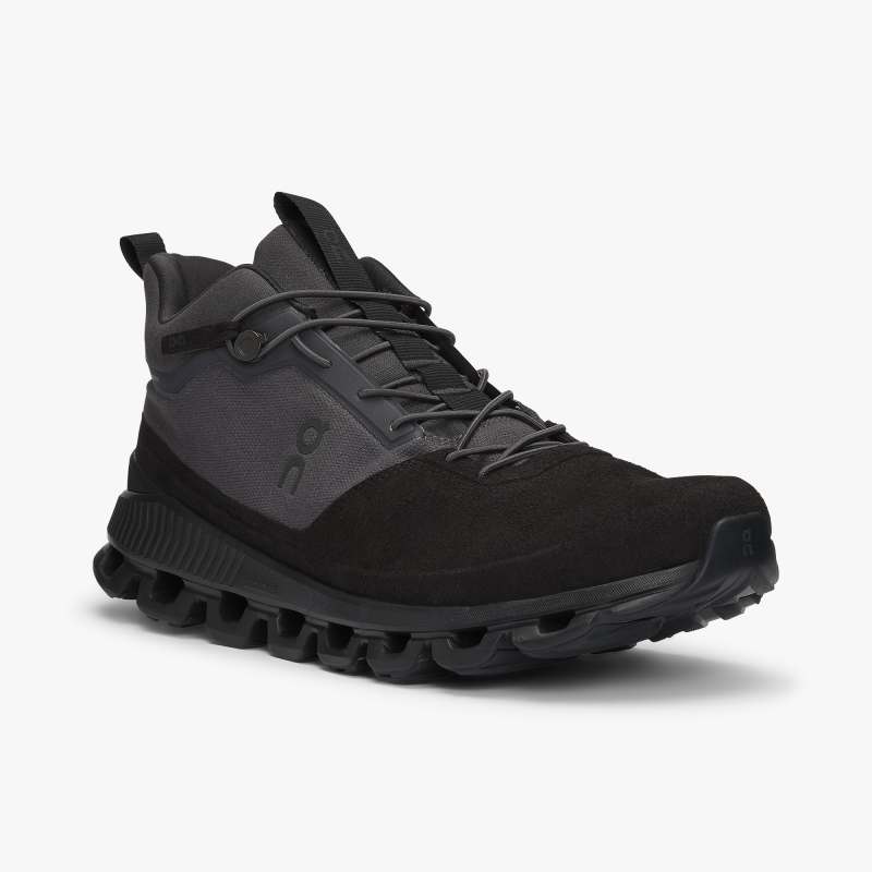 On Running Cloud Shoes Men's Cloud Hi-Eclipse | Black