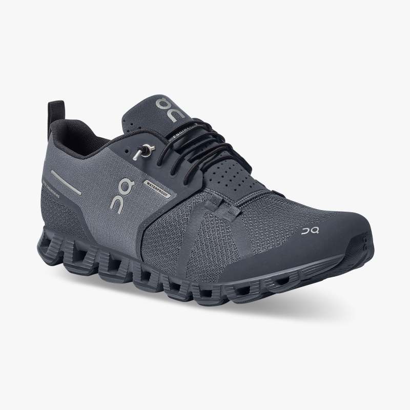 On Running Cloud Shoes Men's Cloud Waterproof-Eclipse | Rock