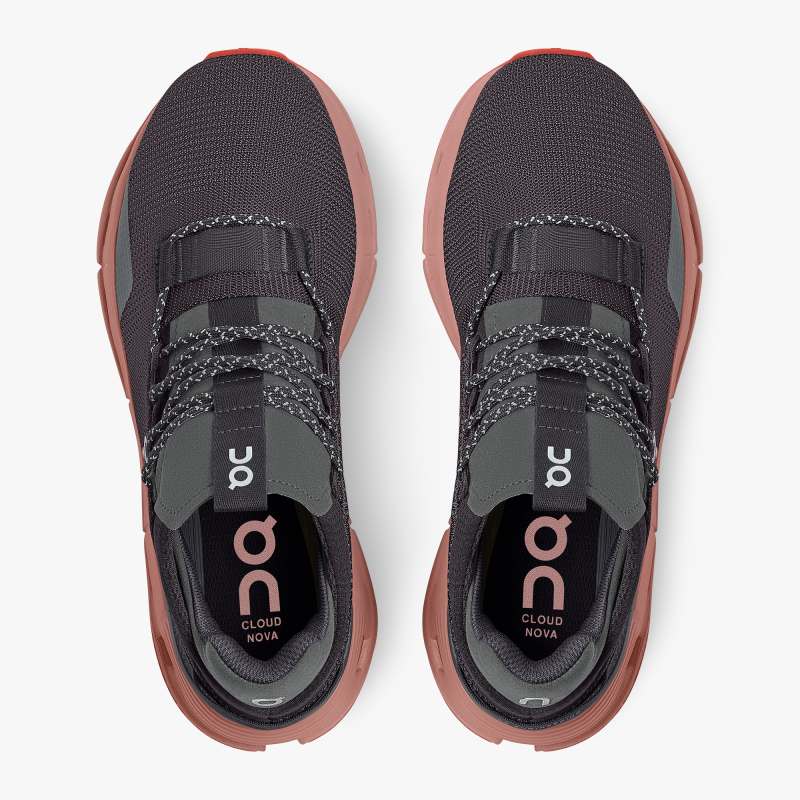 On Running Cloud Shoes Men's Cloudnova-Eclipse | Rose