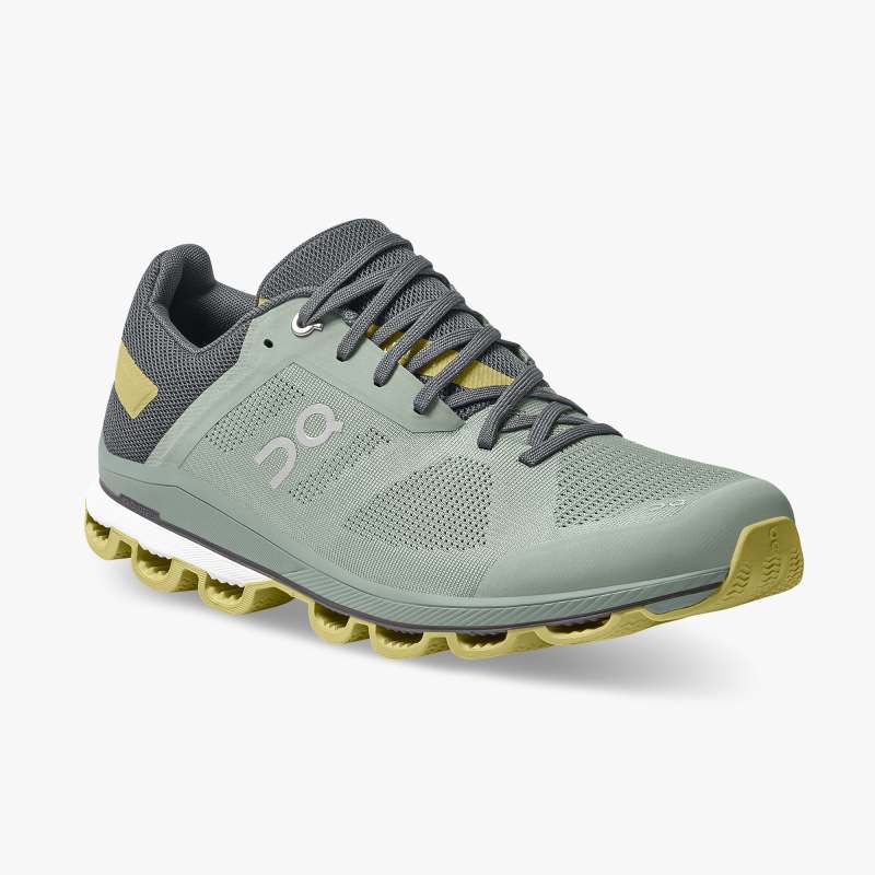 On Running Cloud Shoes Men's Cloudsurfer 6-Eucalyptus | Citron - Click Image to Close