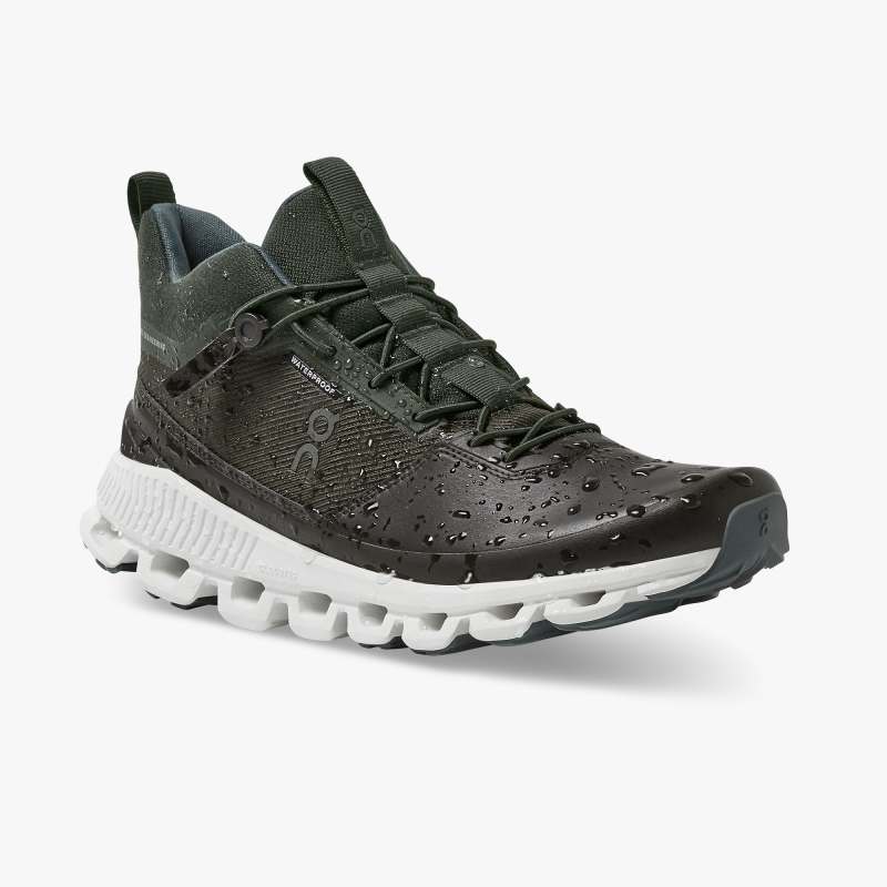 On Running Cloud Shoes Women's Cloud Hi Waterproof-Fir | Umber