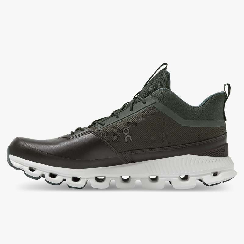 On Running Cloud Shoes Men's Cloud Hi Waterproof-Fir | Umber