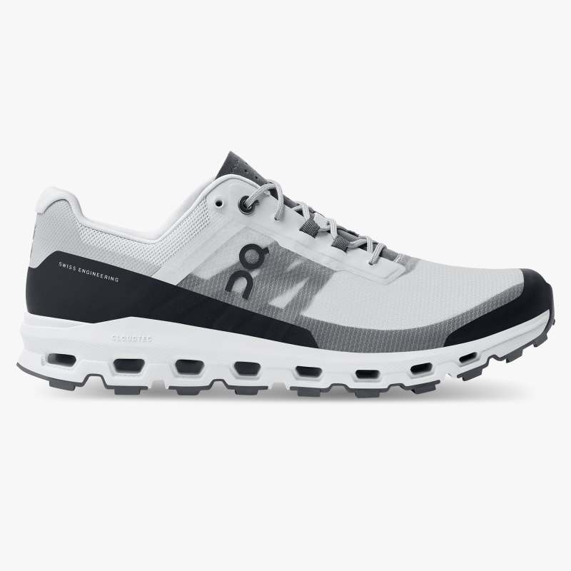 On Running Cloud Shoes Men's Cloudvista-Glacier | Black - Click Image to Close