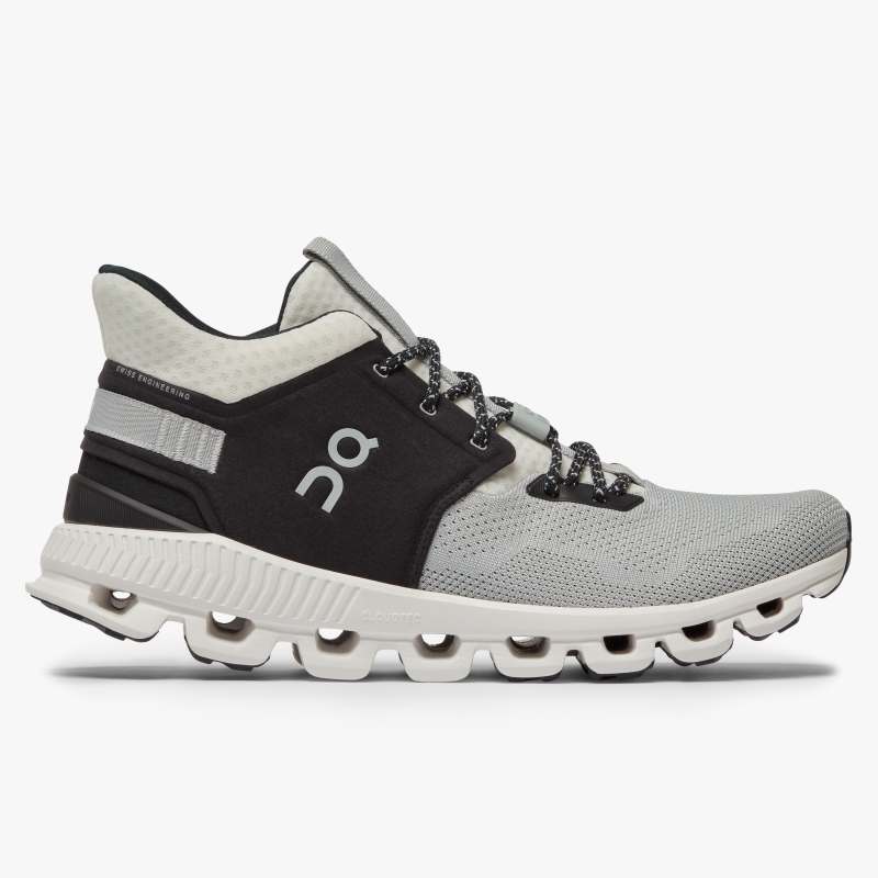 On Running Cloud Shoes Men's Cloud Hi Edge-Glacier | Black - Click Image to Close