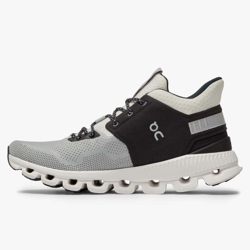 On Running Cloud Shoes Men's Cloud Hi Edge-Glacier | Black