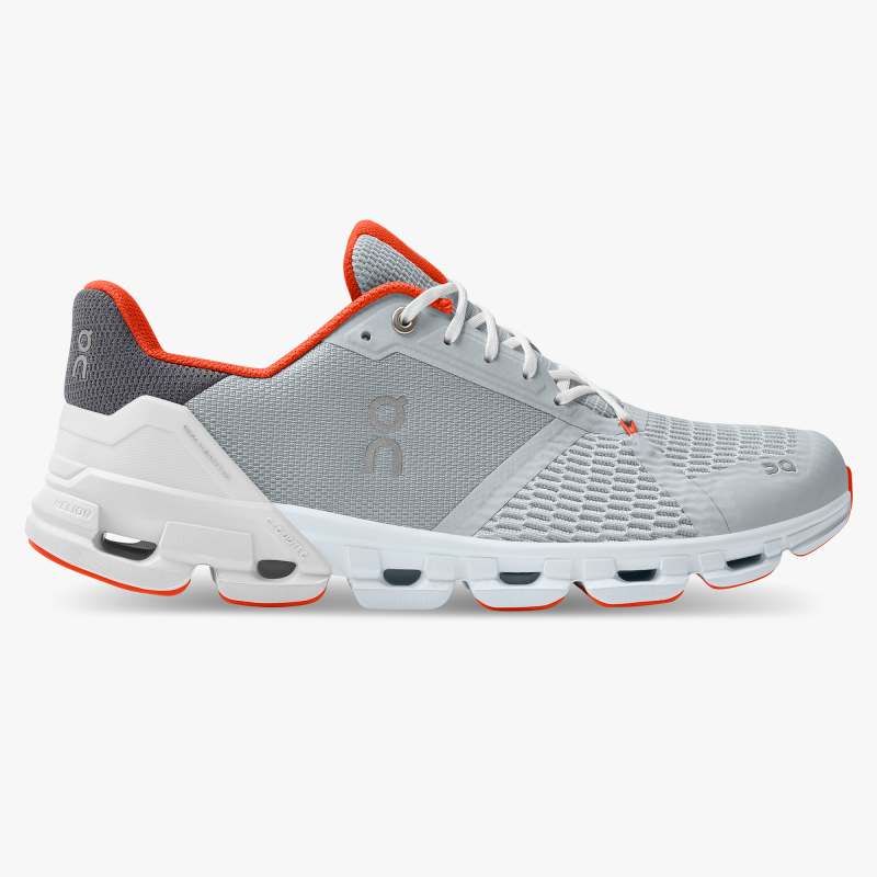 On Running Cloud Shoes Men's Cloudflyer-Glacier | Flame - Click Image to Close