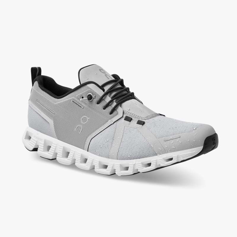 On Running Cloud Shoes Women's Cloud 5 Waterproof-Glacier | Whit