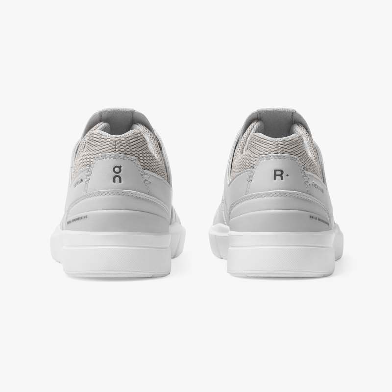 On Running Cloud Shoes Men's THE ROGER Clubhouse-Glacier | White - Click Image to Close