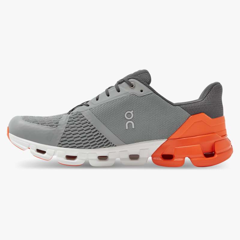 On Running Cloud Shoes Men's Cloudflyer-Grey | Orange - Click Image to Close