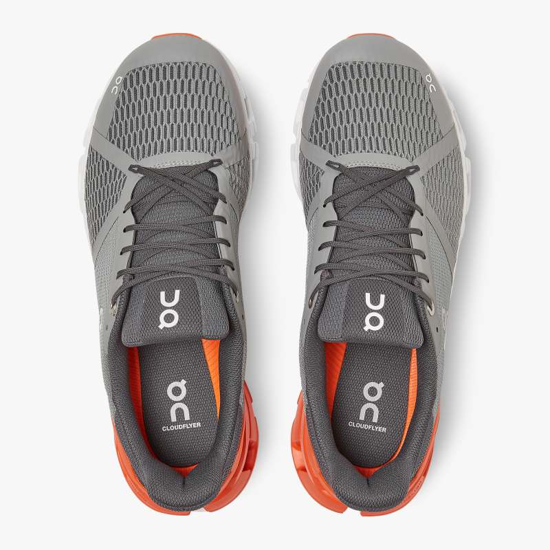 On Running Cloud Shoes Men's Cloudflyer-Grey | Orange