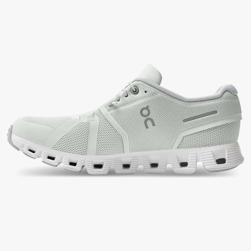 On Running Cloud Shoes Women's Cloud 5-Ice | White - Click Image to Close
