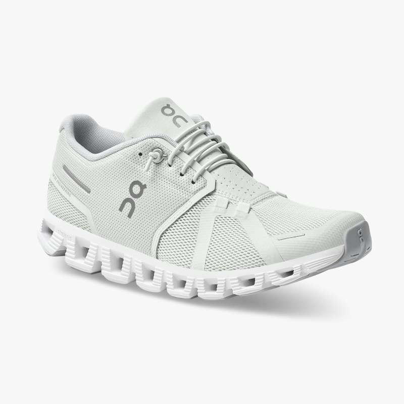 On Running Cloud Shoes Women's Cloud 5-Ice | White - Click Image to Close