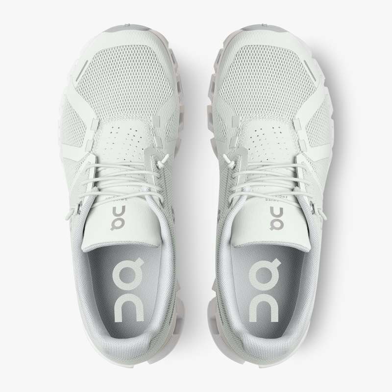 On Running Cloud Shoes Women's Cloud 5-Ice | White - Click Image to Close