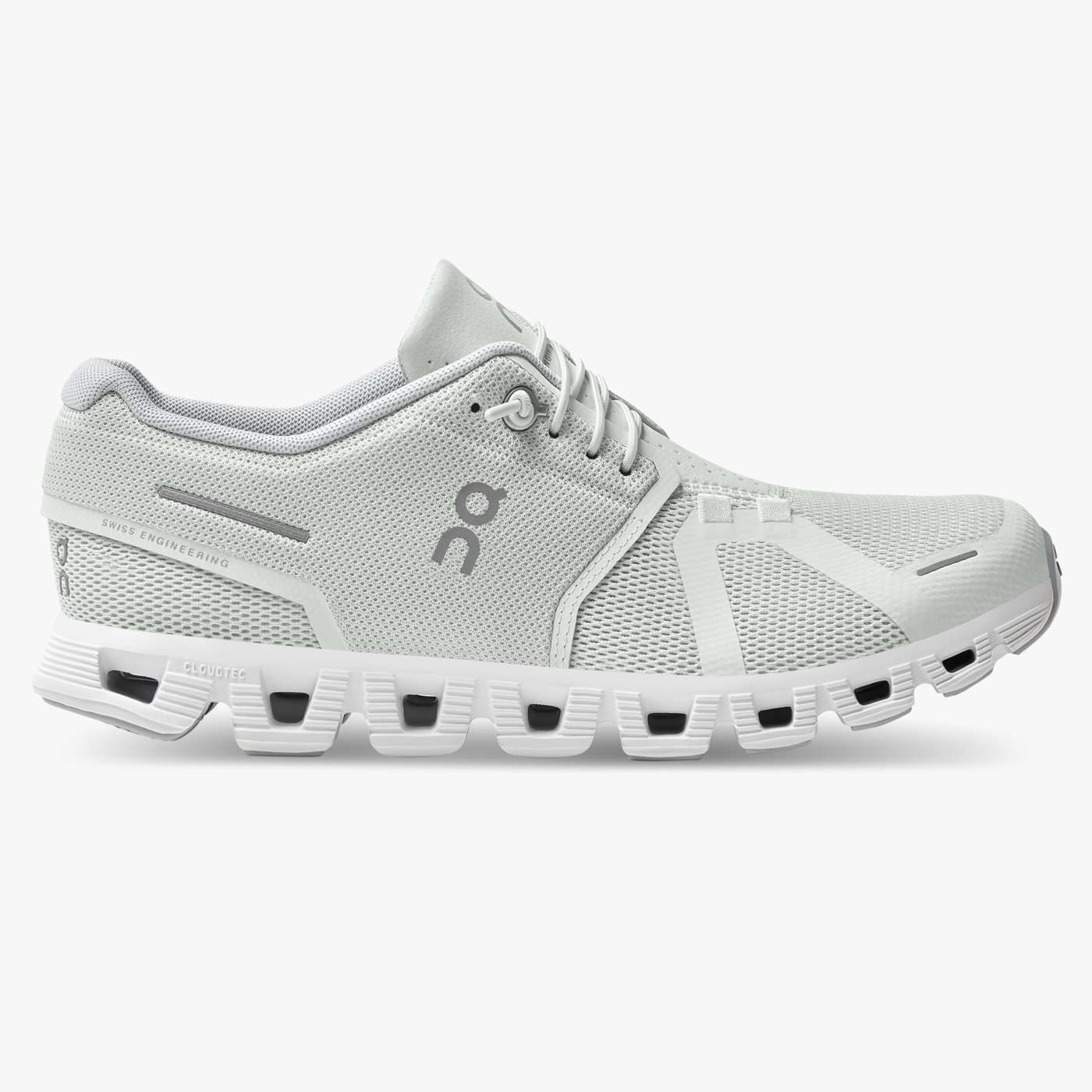 On Running Cloud Shoes Men's Cloud 5-Ice | White - Click Image to Close