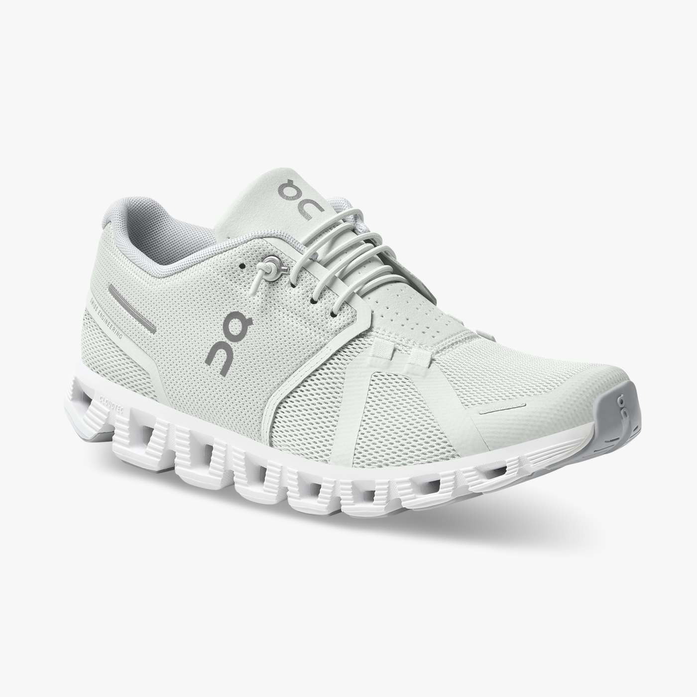 On Running Cloud Shoes Men's Cloud 5-Ice | White - Click Image to Close