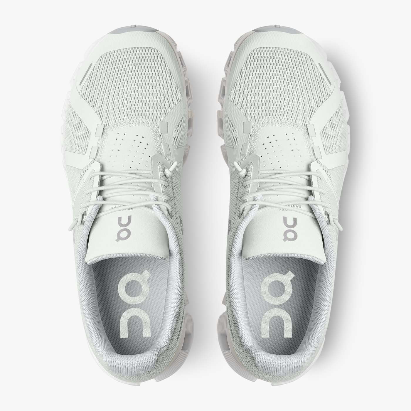 On Running Cloud Shoes Men's Cloud 5-Ice | White - Click Image to Close