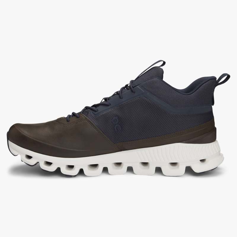 On Running Cloud Shoes Men's Cloud Hi-Ink | Brown - Click Image to Close