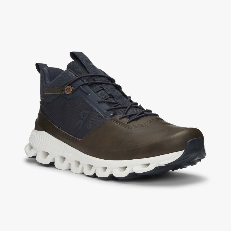 On Running Cloud Shoes Men's Cloud Hi-Ink | Brown