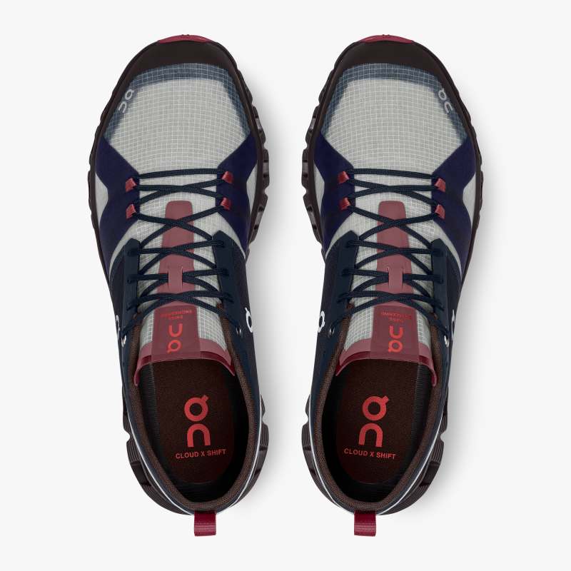 On Running Cloud Shoes Men's Cloud X Shift-Ink | Cherry - Click Image to Close