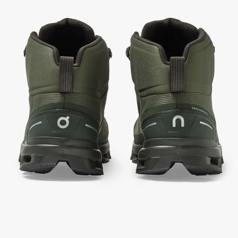 On Running Cloud Shoes Men's Cloudrock Waterproof-Jungle | Fir