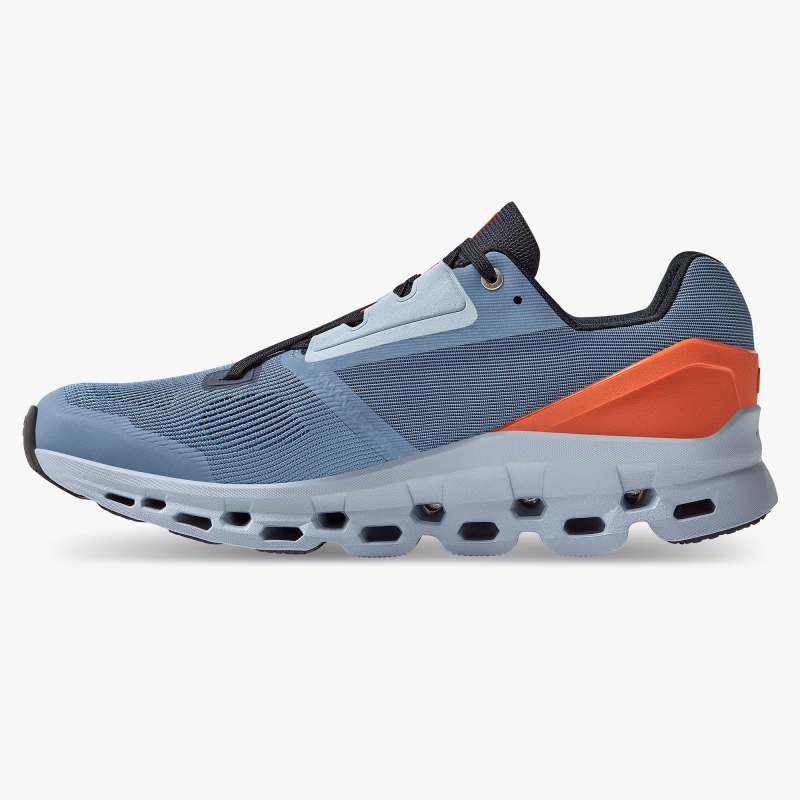 On Running Cloud Shoes Men's Cloudstratus-Lake | Flare