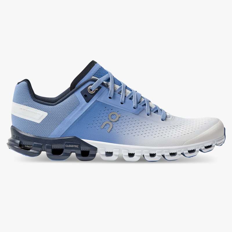 On Running Cloud Shoes Women's Cloudflow-Marina | White