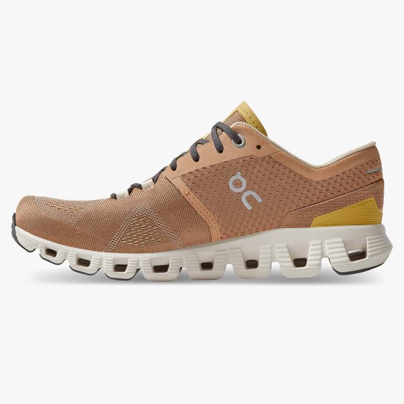 On Running Cloud Shoes Men's Cloud X-Mocha | Sand - Click Image to Close