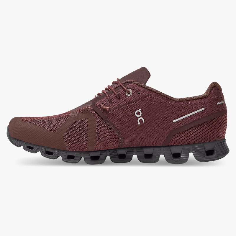 On Running Cloud Shoes Men's Cloud Monochrome-Mulberry