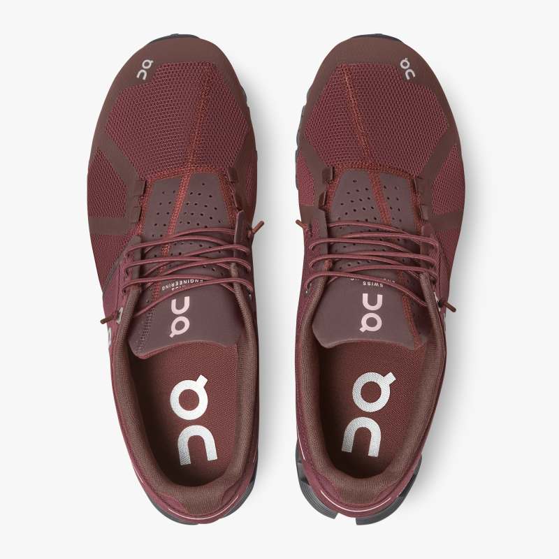 On Running Cloud Shoes Men's Cloud Monochrome-Mulberry