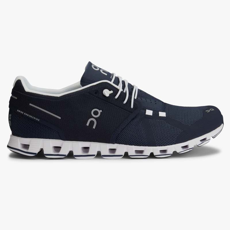 On Running Cloud Shoes Men's Cloud-Navy | White - Click Image to Close