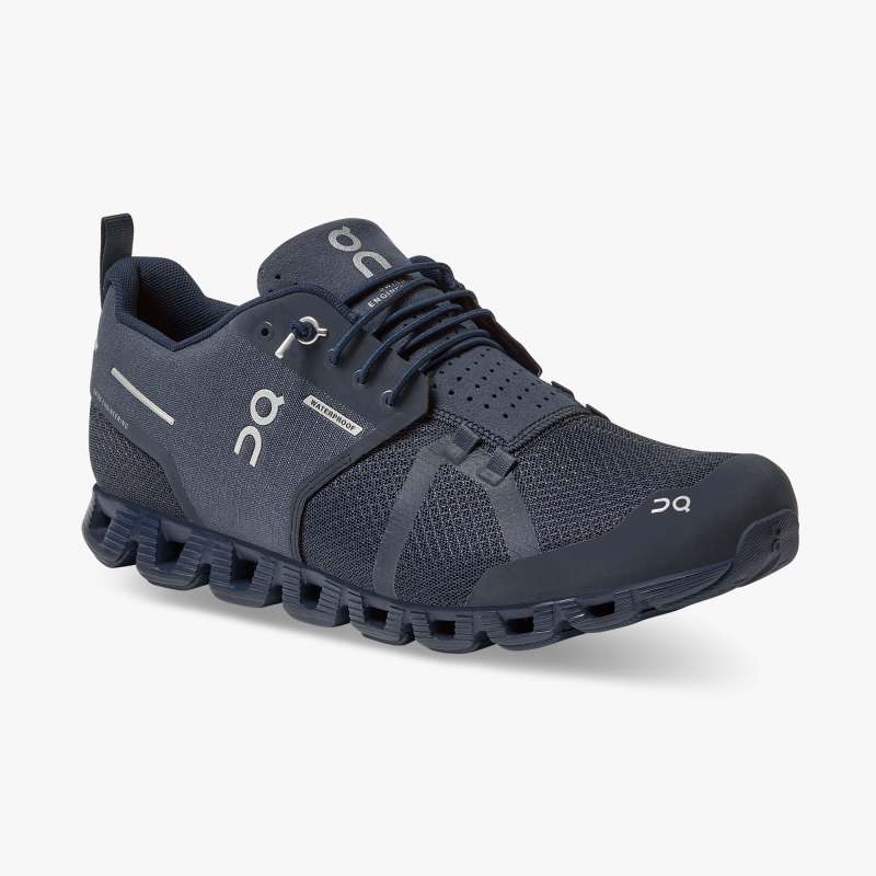 On Running Cloud Shoes Men's Cloud Waterproof-Navy - Click Image to Close