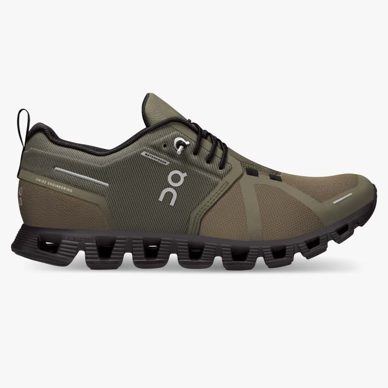 On Running Cloud Shoes Women's Cloud 5 Waterproof-Olive | Black