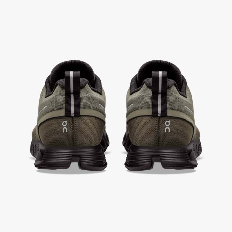 On Running Cloud Shoes Women's Cloud 5 Waterproof-Olive | Black - Click Image to Close