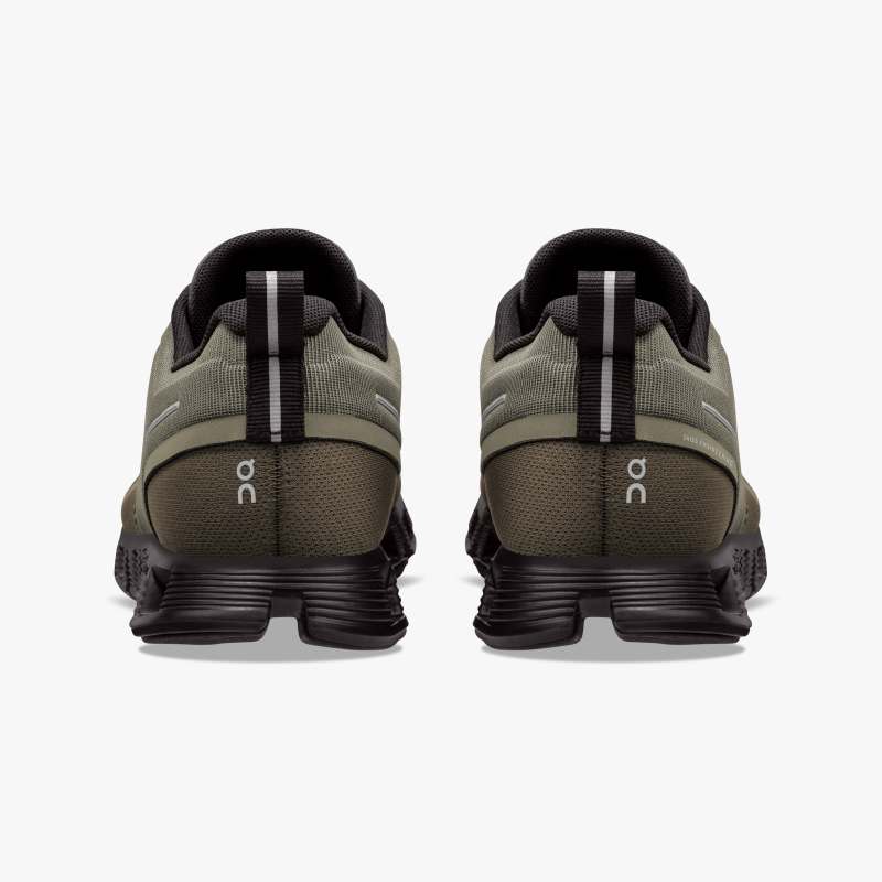 On Running Cloud Shoes Men's Cloud 5 Waterproof-Olive | Black