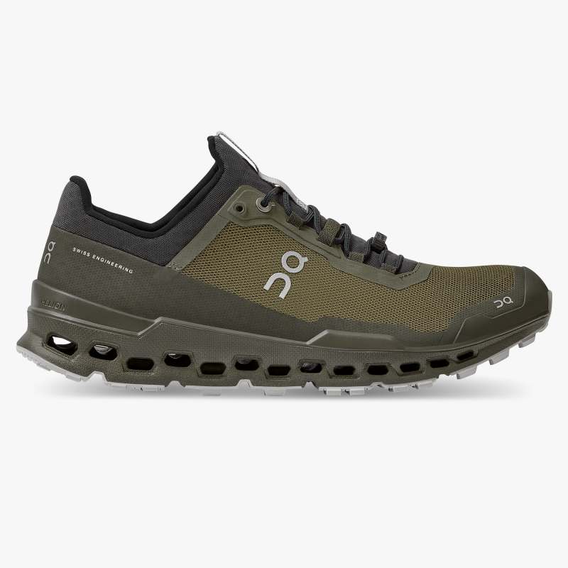 On Running Cloud Shoes Men's Cloudultra-Olive | Eclipse - Click Image to Close