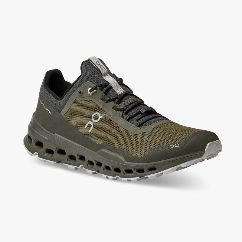 On Running Cloud Shoes Men's Cloudultra-Olive | Eclipse - Click Image to Close