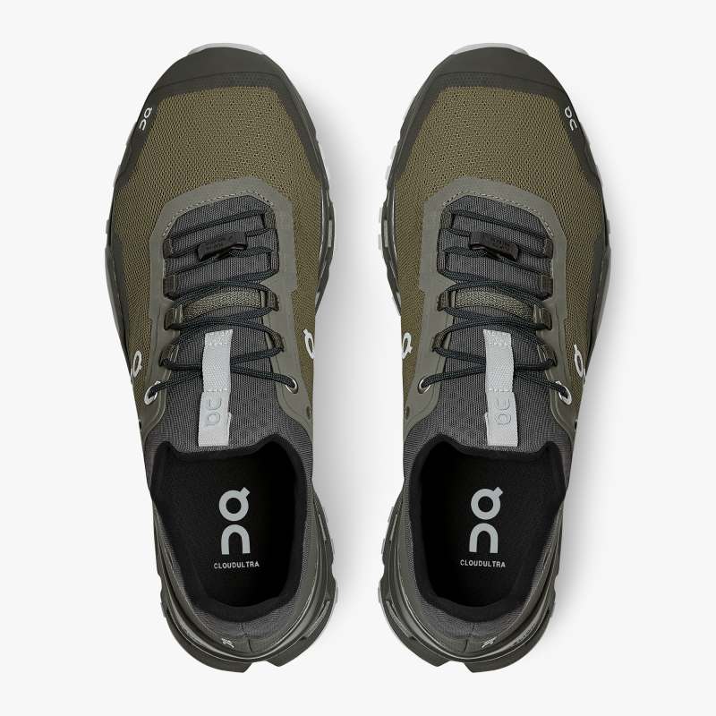 On Running Cloud Shoes Men's Cloudultra-Olive | Eclipse - Click Image to Close