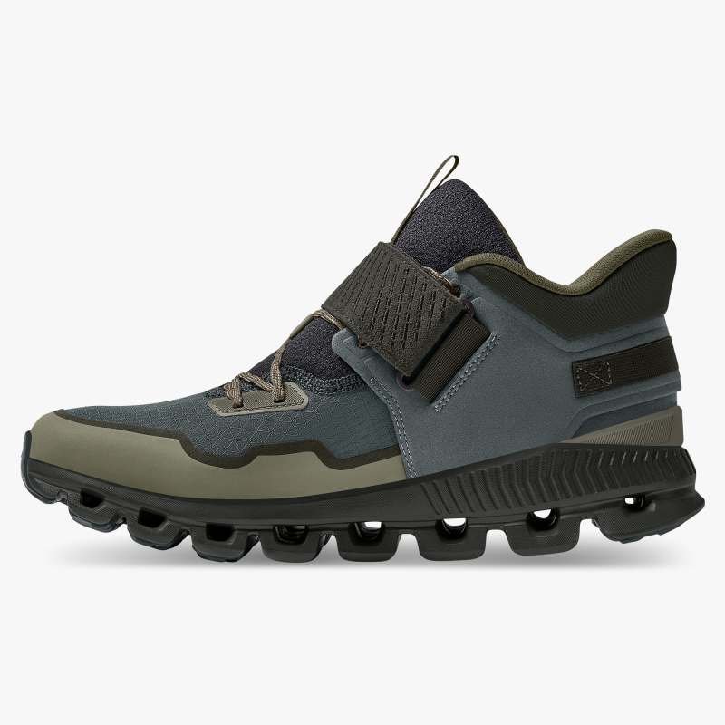 On Running Cloud Shoes Men's Cloud Hi Edge Defy-Olive | Fir - Click Image to Close