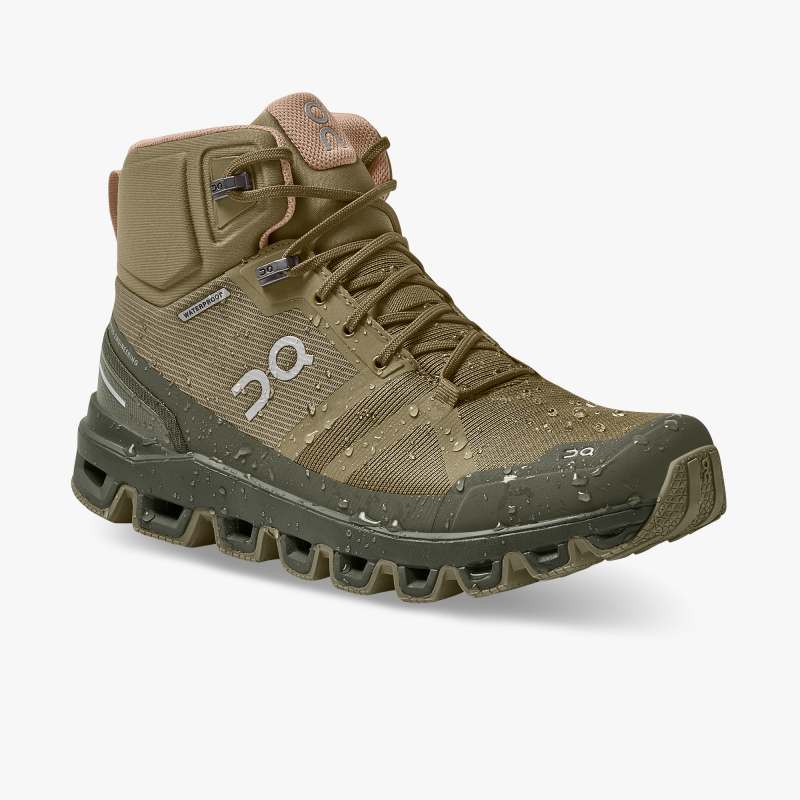 On Running Cloud Shoes Women's Cloudrock Waterproof-Olive | Reed