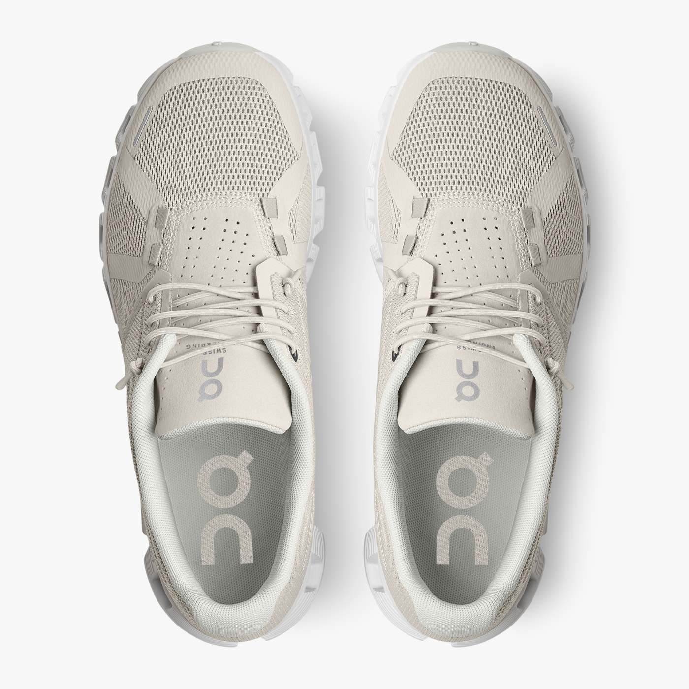 On Running Cloud Shoes Men's Cloud 5-Pearl | White