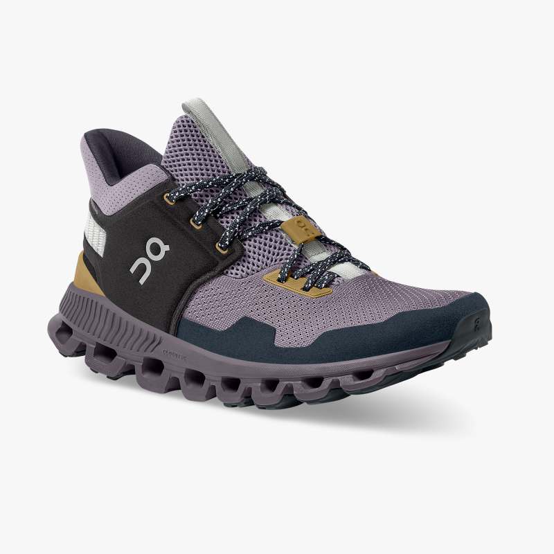 On Running Cloud Shoes Women's Cloud Hi Edge-Pebble | Lilac