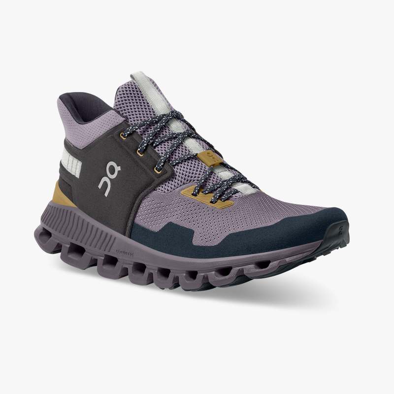 On Running Cloud Shoes Men's Cloud Hi Edge-Pebble | Lilac