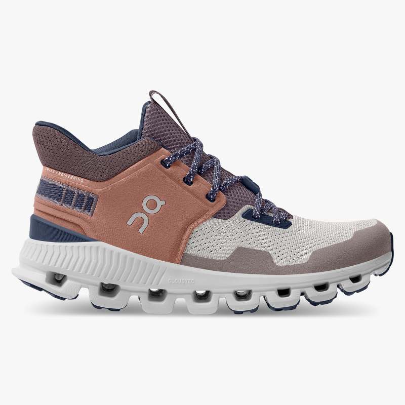 On Running Cloud Shoes Women's Cloud Hi Edge-Pecan | Clay