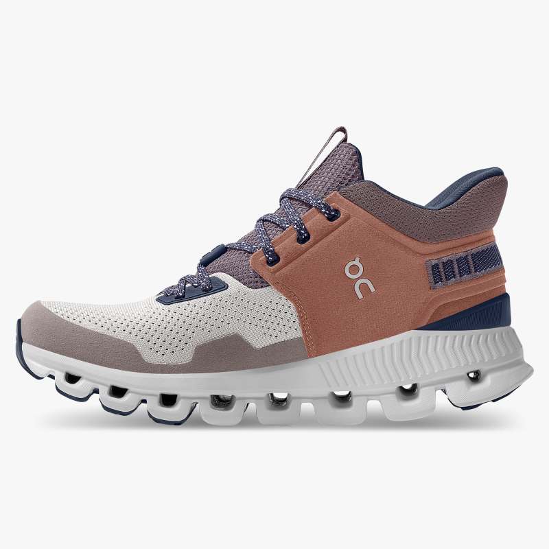 On Running Cloud Shoes Women's Cloud Hi Edge-Pecan | Clay