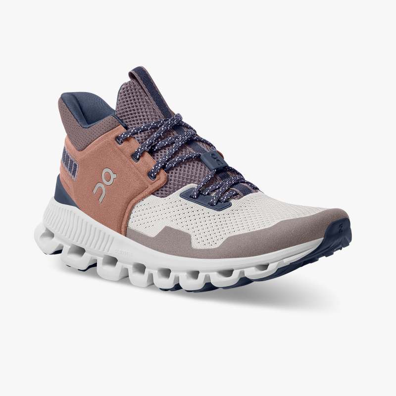 On Running Cloud Shoes Women's Cloud Hi Edge-Pecan | Clay