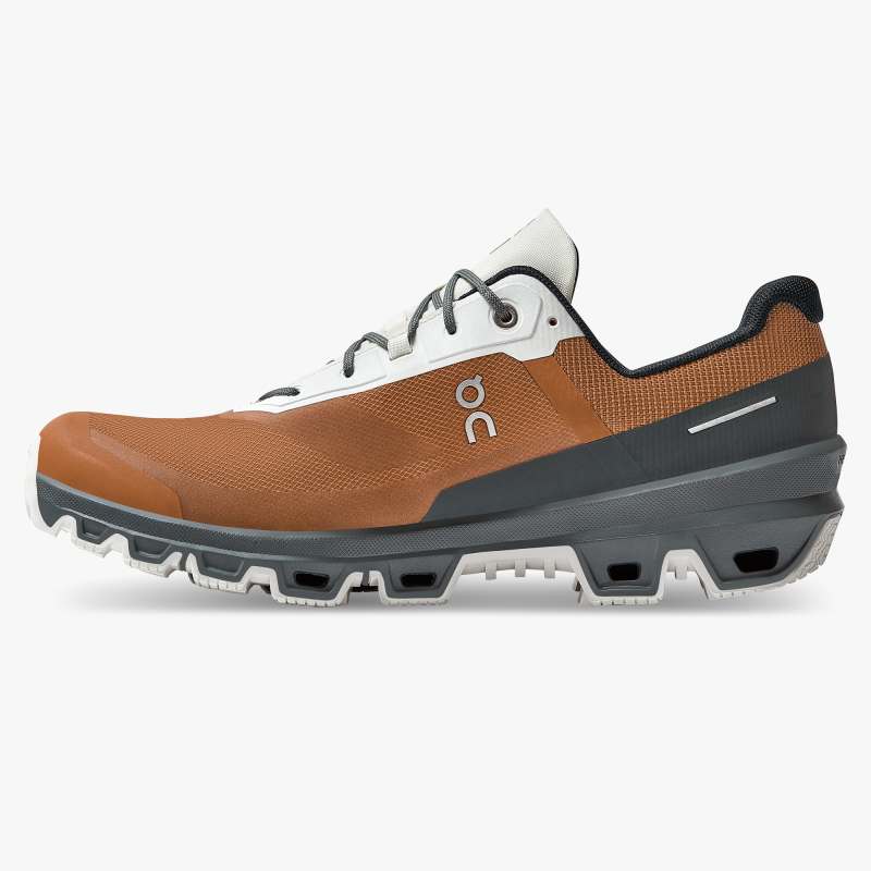 On Running Cloud Shoes Men's Cloudventure Waterproof-Pecan | Lea - Click Image to Close