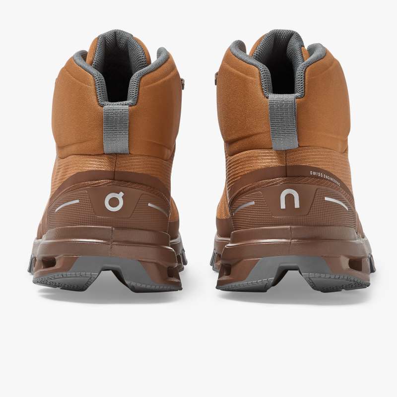 On Running Cloud Shoes Women's Cloudrock Waterproof-Pecan | Rock