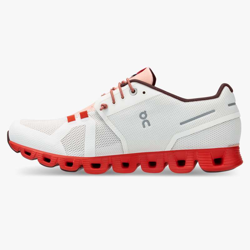 On Running Cloud Shoes Women's Cloud Swiss Olympic-Red | White